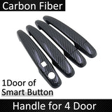 Black Carbon Fiber Door Handle Cover for Toyota Previa Tarago Estima Aeras XR50 2006~2019 Accessories Stickers Trim Set Chrome
