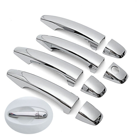 For TOIOTA COROLLA AXIO 2014 2015 2016 2017 2018 Chrome Car Door Handle Cover Pad Sticker Overlay Styling Accessories