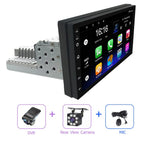 JMANCE Adjustable 1DIN FM 7 Inch Car Stereo Radio Android 9.1 Contact Screen 1080P Car Radio Player Quad-Core GPS Navigation