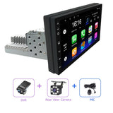 JMANCE Adjustable 1DIN FM 7 Inch Car Stereo Radio Android 9.1 Contact Screen 1080P Car Radio Player Quad-Core GPS Navigation