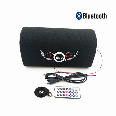 I KEY BUY 5 Inch 12V 220V Tunnel Bluetooth Car Audio Hifi Active Booster Speakers Subwoofer Auto Parts Free Shipping