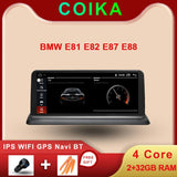 COIKA Android 10 System Car Multimedia Player For BMW E81 E82 E87 E88 WIFI 2+32GB RAM SWC BT IPS Touch Screen GPS Navi Stereo