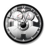 Sport Car Steering Wheel and Dashboard Printed Wall Clock Automobile Artwork Home Decor Automotive Drive Auto Style Wall Watch