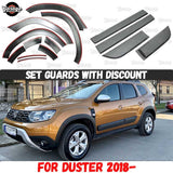 Guard of wheel arches and doors for Dacia Duster 2018- ABS plastic accessories protective plate car styling tuning moldings