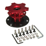 Universal Car Steering Wheel Quick Release HUB Racing Adapter Snap Off Boss Kit 1pcs Steering Quick Release Hub And Fixing bits
