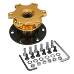 Universal Car Steering Wheel Quick Release HUB Racing Adapter Snap Off Boss Kit 1pcs Steering Quick Release Hub And Fixing bits