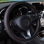 leather Car Steering Wheel Cover Car-styling Don't need to hand sewing Car steering sleeve Car Accessories Auto Steering-Weel