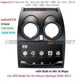 Android 9.0 Car Radio Multimedia Video Player Navigation GPS For Nissan Qashqai J10 2006 2007 2008 2009-2013 No 2 Din DVD