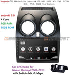 Android 9.0 Car Radio Multimedia Video Player Navigation GPS For Nissan Qashqai J10 2006 2007 2008 2009-2013 No 2 Din DVD