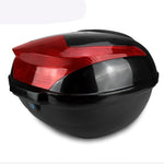 Large Capacity Tail  Box Electric Scooter Trunk Motorcycle Top Hard Case Helmet Storage Case Luggage Case With Reflective Lamp