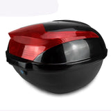 Large Capacity Tail  Box Electric Scooter Trunk Motorcycle Top Hard Case Helmet Storage Case Luggage Case With Reflective Lamp