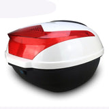 Large Capacity Tail  Box Electric Scooter Trunk Motorcycle Top Hard Case Helmet Storage Case Luggage Case With Reflective Lamp