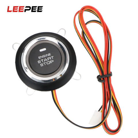 LEEPEE 12V Auto Replacement Car Engine Start Stop Push Button Keyless Entry Ignition Starter Switch