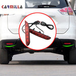 Carmilla 1 Pair Led Rear Bumper Light Back Bumper Lights for Nissan Xtrail X-trail T32 Rogue 2014 - 2016 Tail Brake Light