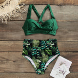 Sexy High Waist Bikini 2020 Halter Plus Size Swimwear Women Swimsuit Female Bikini Set Bodysuit Bathing Suit Summer Biquini XXL