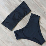 RUUHEE Bandage Bikini Swimwear Women Swimsuit High Waist Bikini Set 2021 Bathing Suit Push Up Maillot De Bain Femme Beachwear