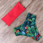 RUUHEE Bandage Bikini Swimwear Women Swimsuit High Waist Bikini Set 2021 Bathing Suit Push Up Maillot De Bain Femme Beachwear