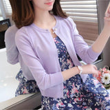 2021 Spring autumn sweater cardigan dress sunscreen shawl thin coat a long sleeved sweater sweater girl summer air conditioning