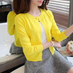 2021 Spring autumn sweater cardigan dress sunscreen shawl thin coat a long sleeved sweater sweater girl summer air conditioning