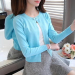 2021 Spring autumn sweater cardigan dress sunscreen shawl thin coat a long sleeved sweater sweater girl summer air conditioning