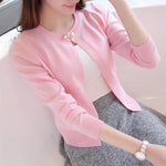 2021 Spring autumn sweater cardigan dress sunscreen shawl thin coat a long sleeved sweater sweater girl summer air conditioning