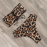 RUUHEE Bandage Bikini Swimwear Women Swimsuit High Waist Bikini Set 2021 Bathing Suit Push Up Maillot De Bain Femme Beachwear